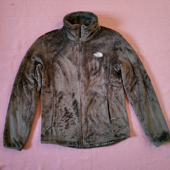The North Face Brown Fuzzy Fleece Jacket Womens Small Ski Jacket Insert AMVD - Picture 1 of 11
